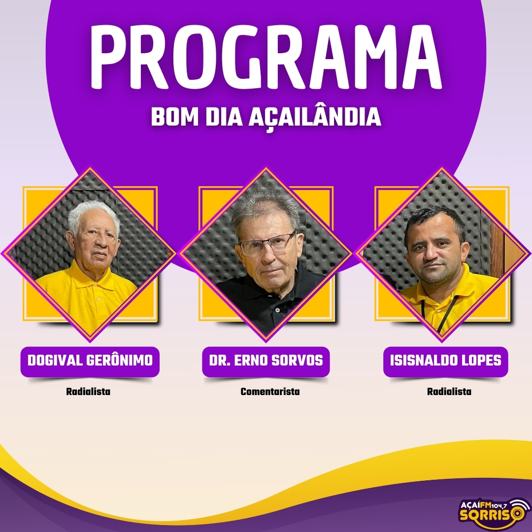 Dogival Geronimo, Dr. Erno Sorvos e Isisnaldo Lopes