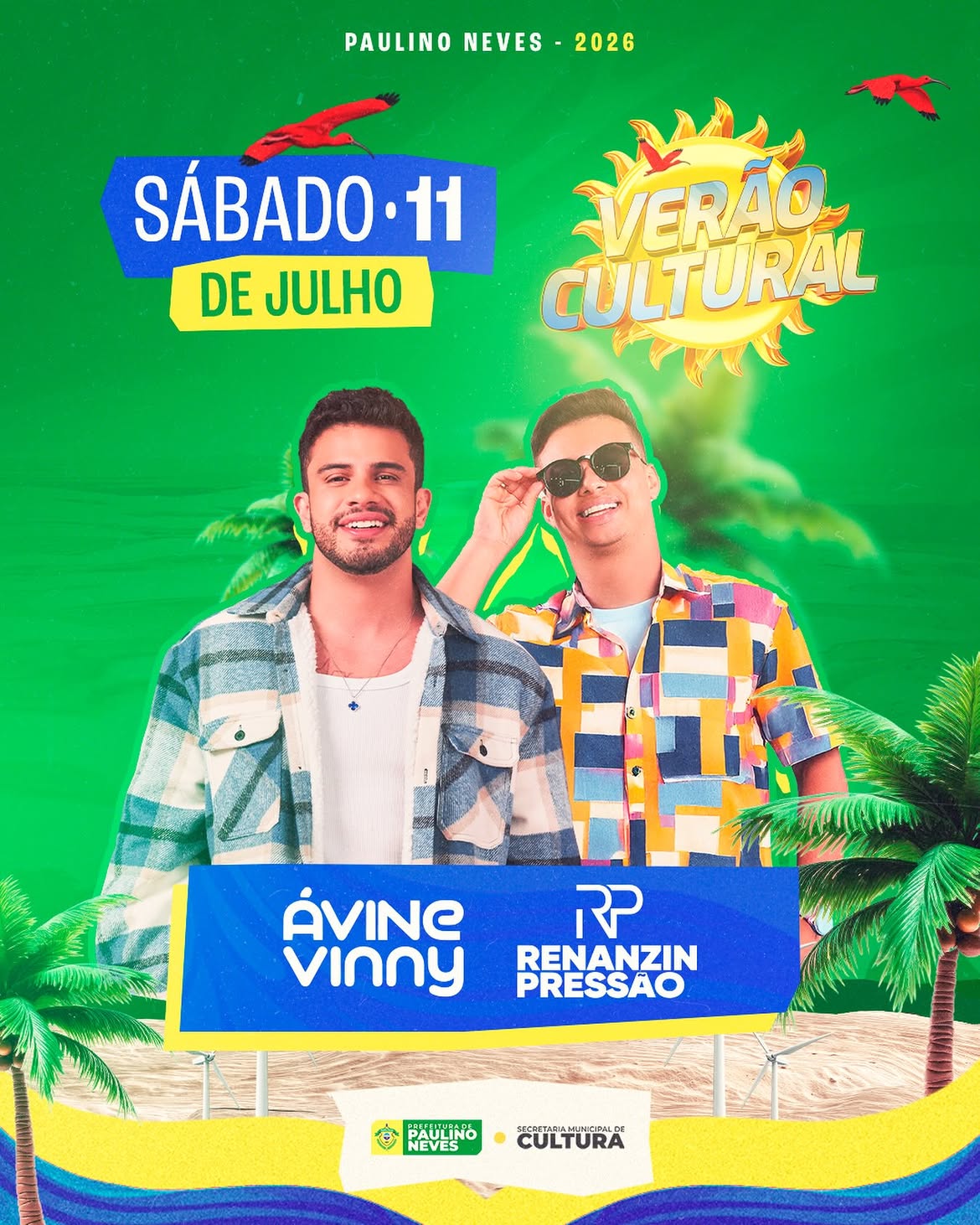 ☀️? O sábado vai ser inesquecível em Paulino Neves! ?☀️