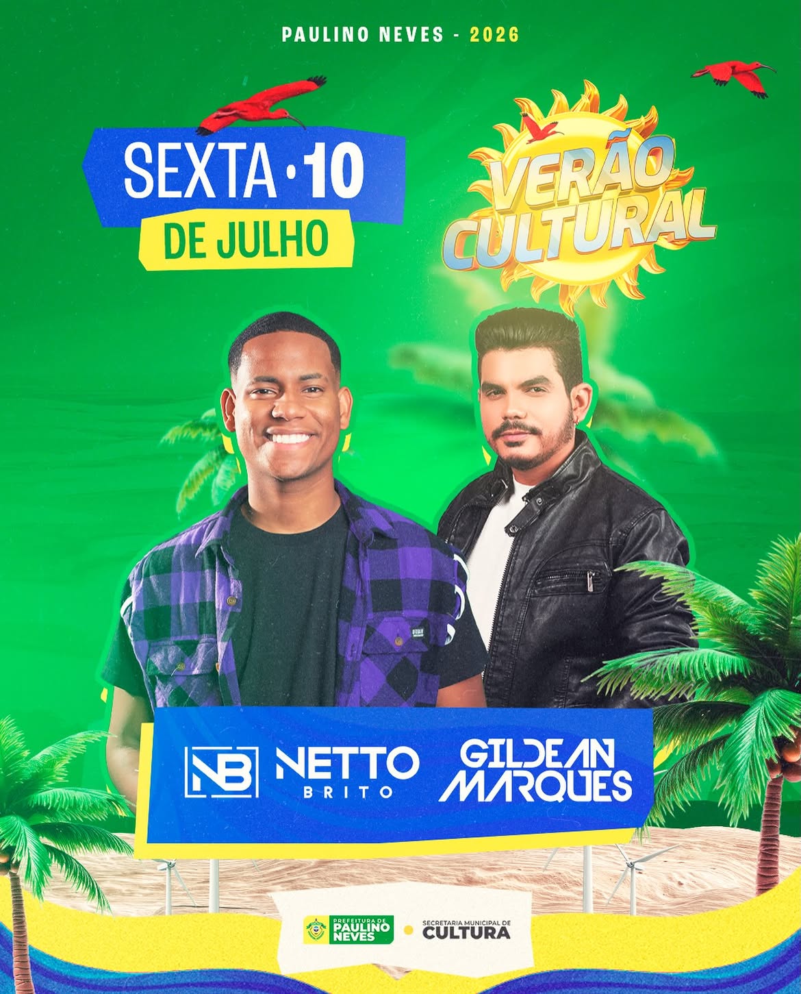 ☀️? A sexta-feira vai ferver no Verão Cultural 2026! ??