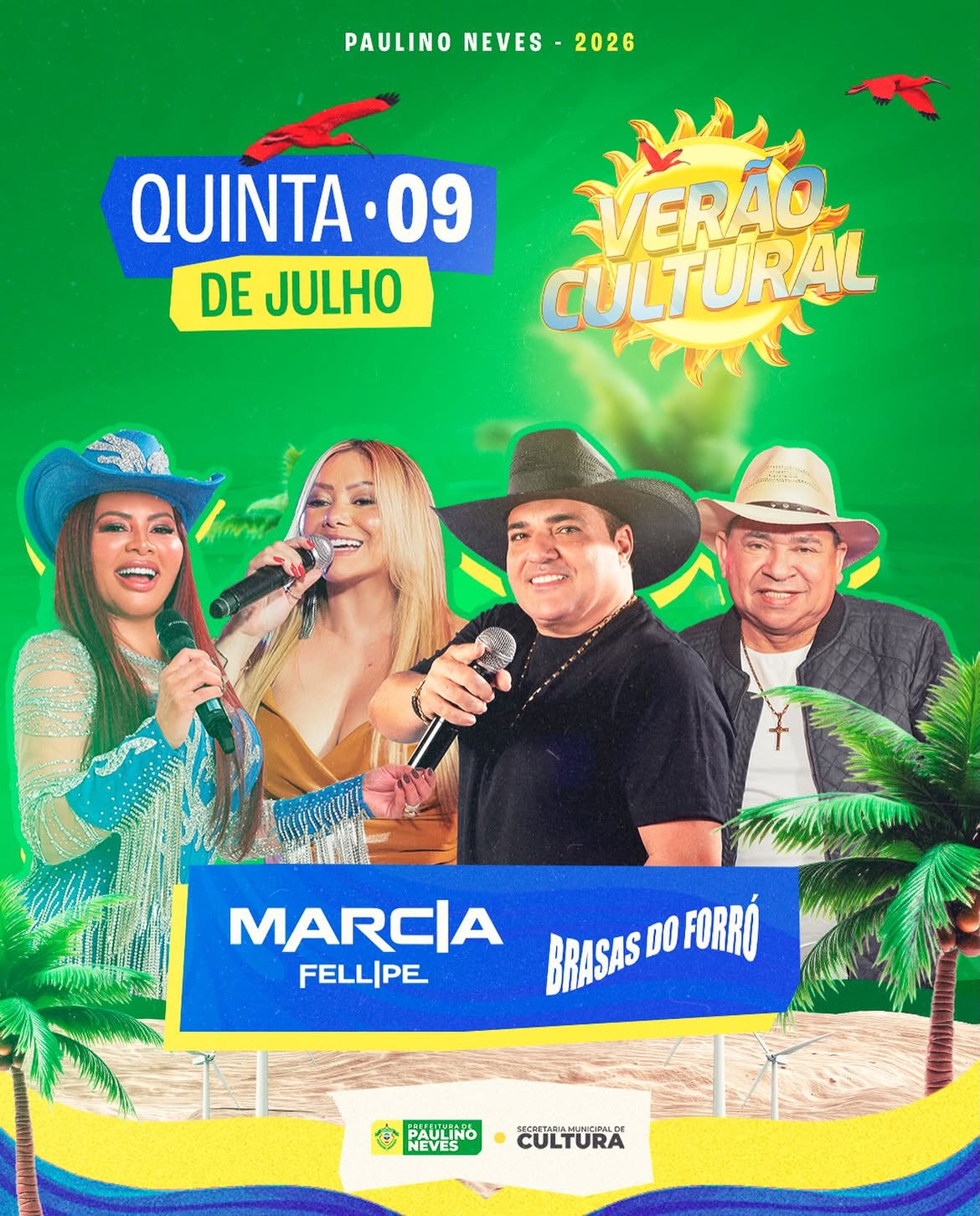 ☀️? O Verão Cultural 2026 já vai começar em Paulino Neves! ??