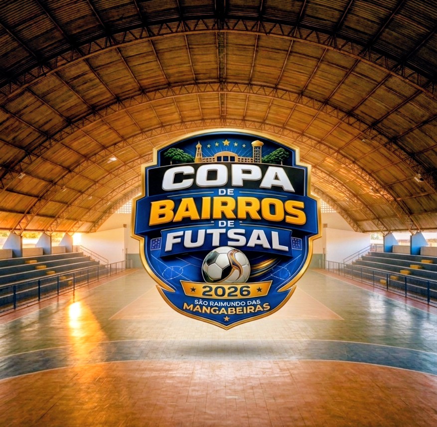 Copa de Bairros de Futsal 2026 começa neste sábado (15/08) em São Raimundo das Mangabeiras