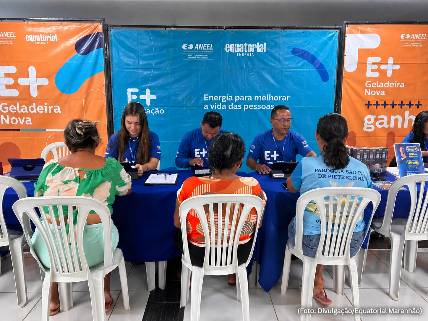 Equatorial Maranhão realiza ação de responsabilidade social em São Raimundo das Mangabeiras com troca de ventiladores e geladeiras